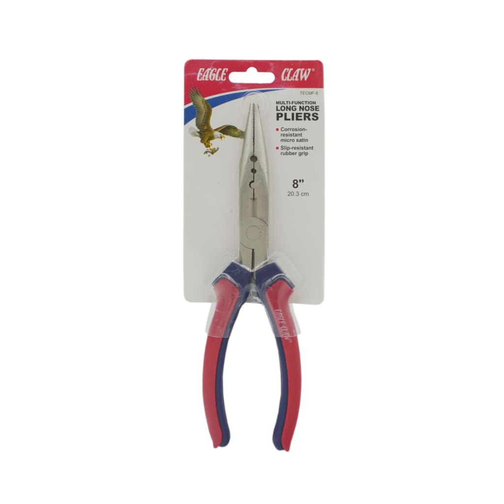 Eagle Claw Multi-function 8 Long Nose Pliers - Tools Accessories (Saltwater)