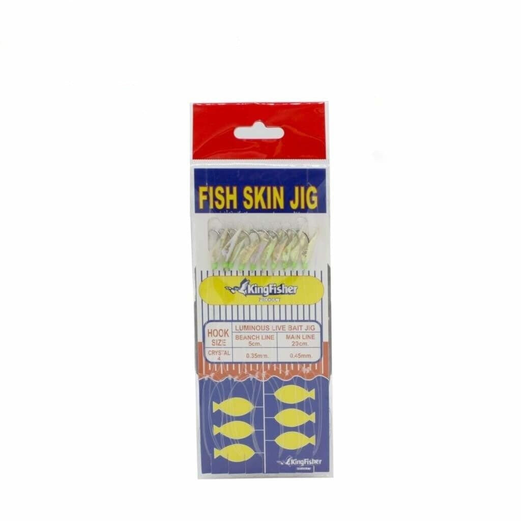 Fish Skin Jig Sabiki Rig - Rigging Terminal Tackle (Saltwater)