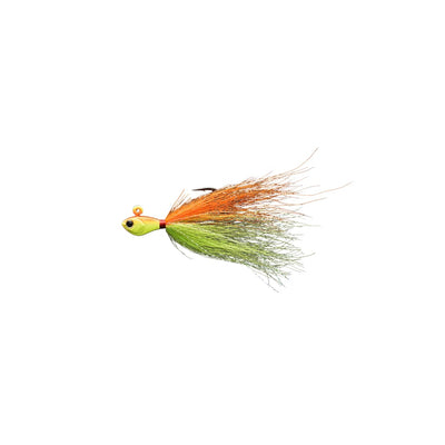 Fishman Bucktails - Orange Chartreuse / 1/8oz - 2/0 - Hard Baits Jigs Lures (Saltwater)