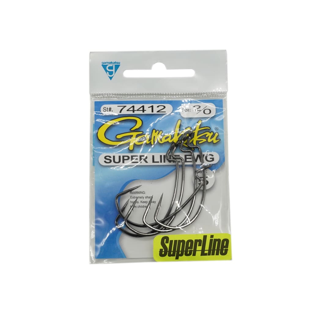 Gamakatsu Superline EWG Black Hooks - Hooks Terminal Tackle (Freshwater)