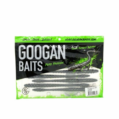 GOOGAN BAITS Slim Shake Worm - Junebug - Soft Baits Lures (Freshwater)