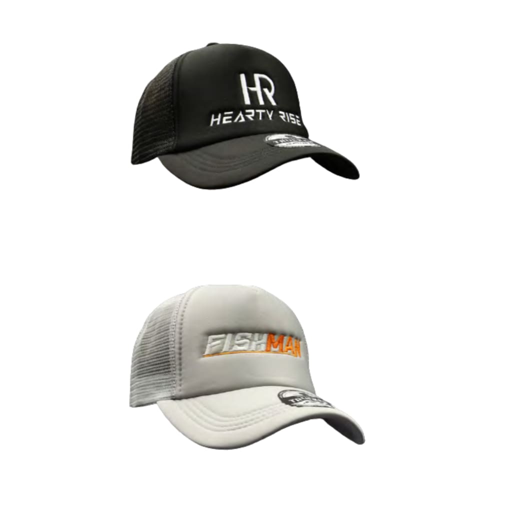 Hearty Rise And Fishman Puffy Caps - Sun Protection Accessories Apparel