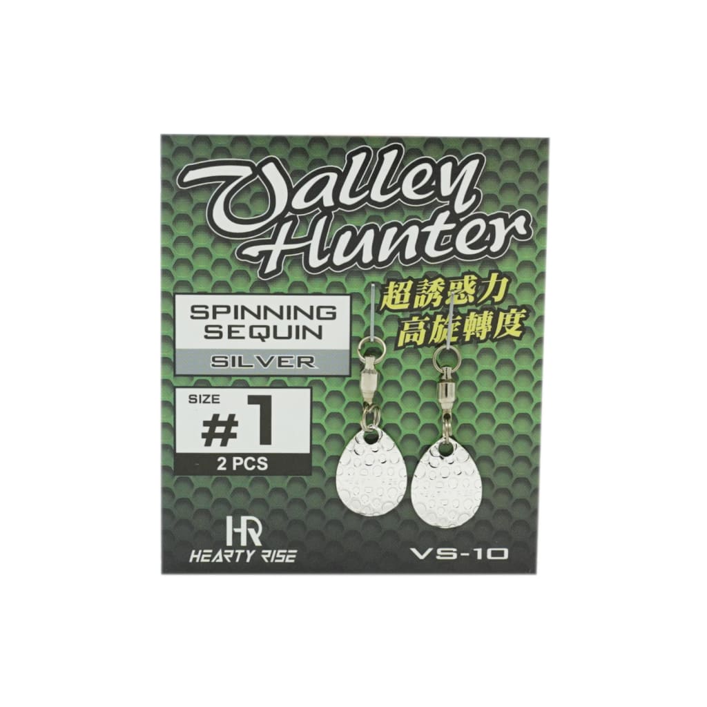 Hearty Rise Valley Hunter Spinning Sequin - Silver - Spinners & Spoons (Freshwater)
