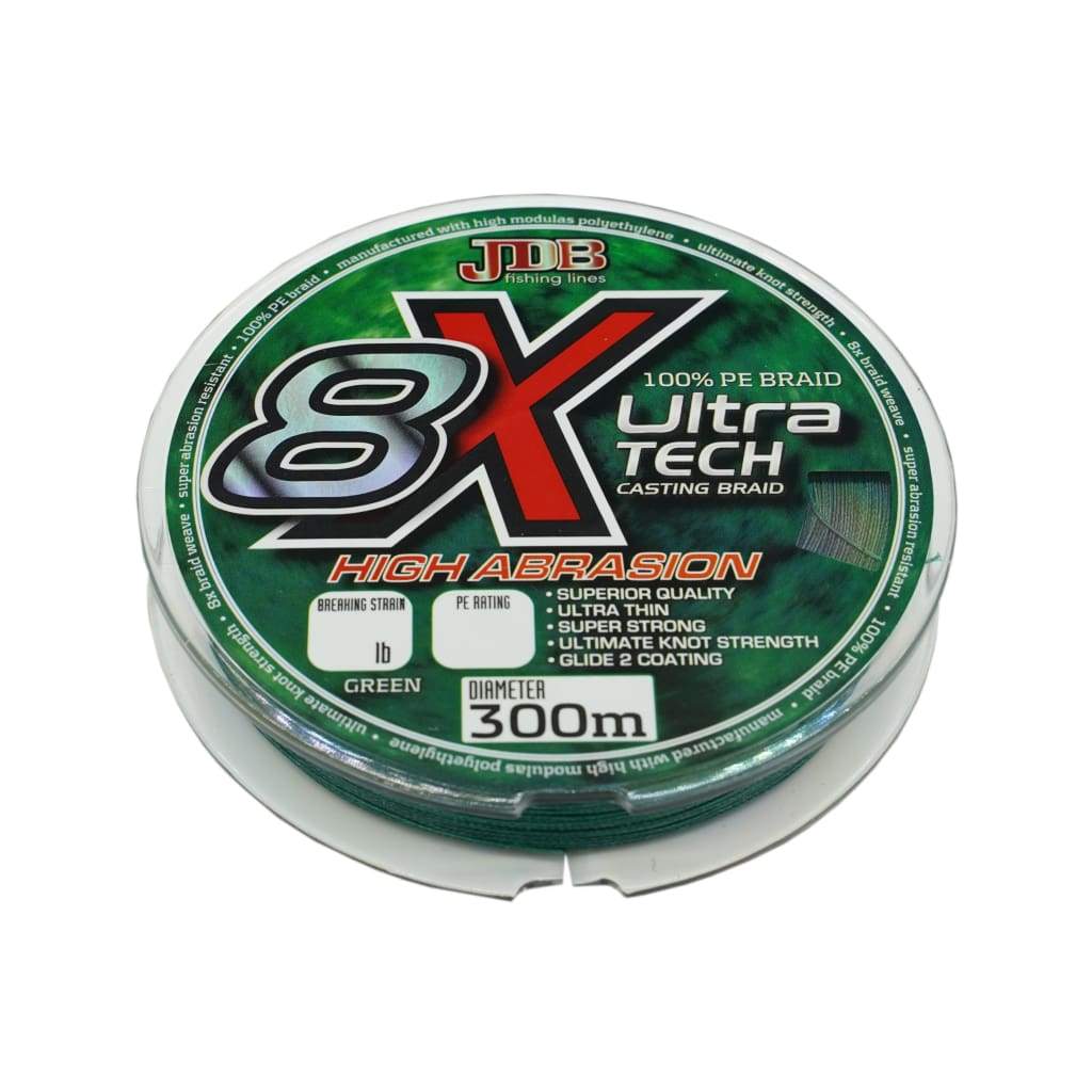 JDB Ultra Tech 8X Braid Green - Braided Line Line & Leader (Saltwater)