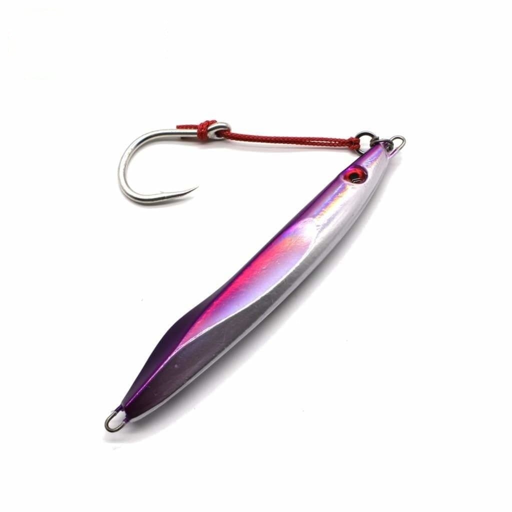 Knock Out B Cuda 250g - Purple/Silver - Jigs Lures (Saltwater)