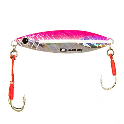 Major Craft JigPara 40g Slow - Pink Glow - Jig Lures (Saltwater)