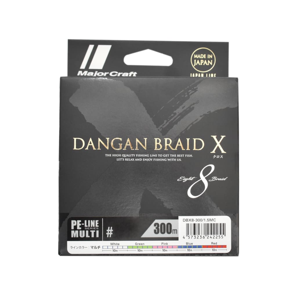 Majorcraft Dangan Braid X8 300m - Braided Line Line & Leader (Saltwater)