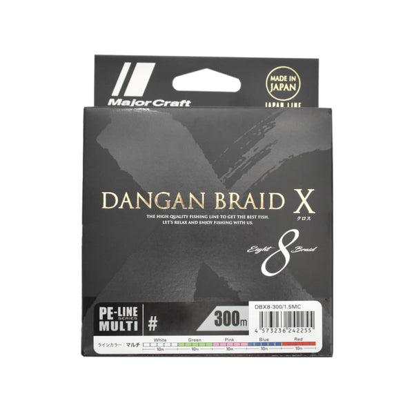 Major Craft Dangan Braid X Ligne X8 300m P.E 5 Multi DBX8-300 Major Craft Dangan Braid X Ligne X8 300m P.E 5 Multi DBX8-300