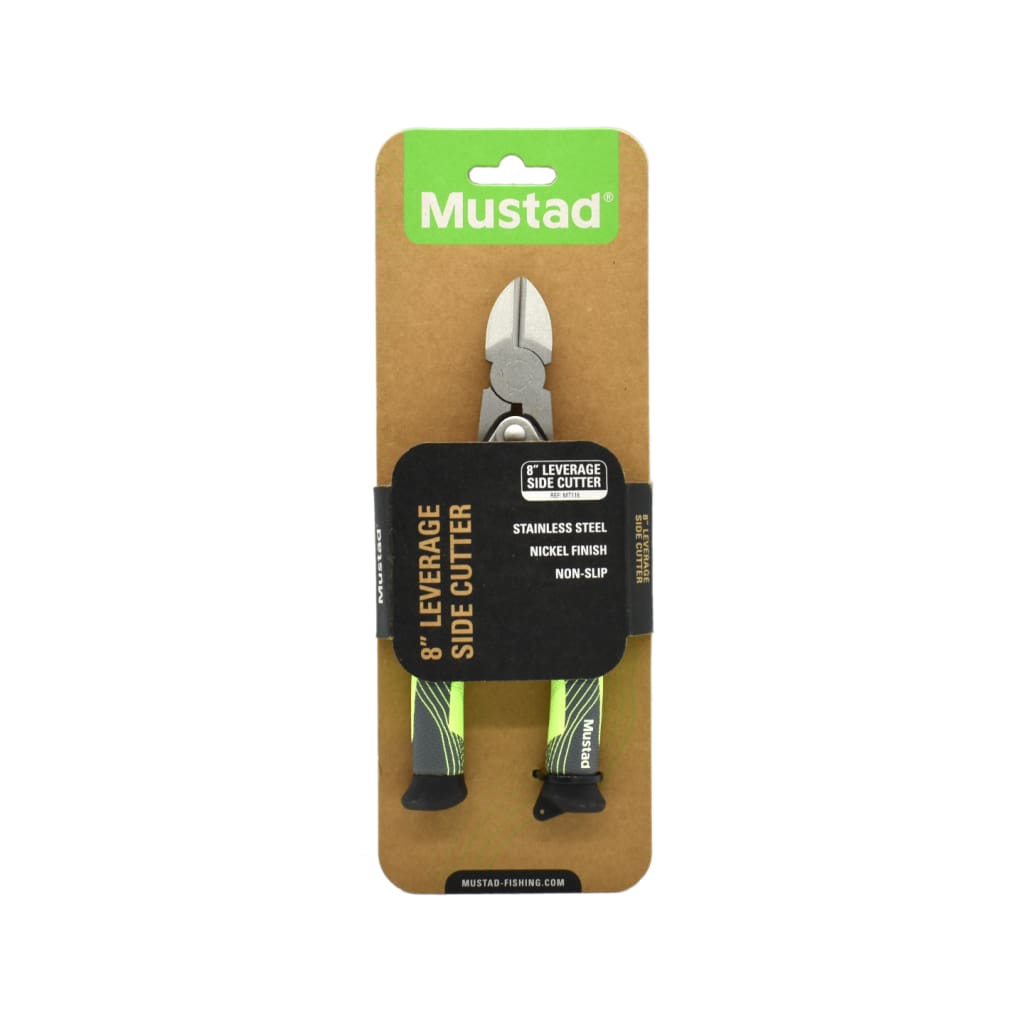 Mustad 8 Inch Stainless Steel Leverage Side Cutter Fishing Pliers