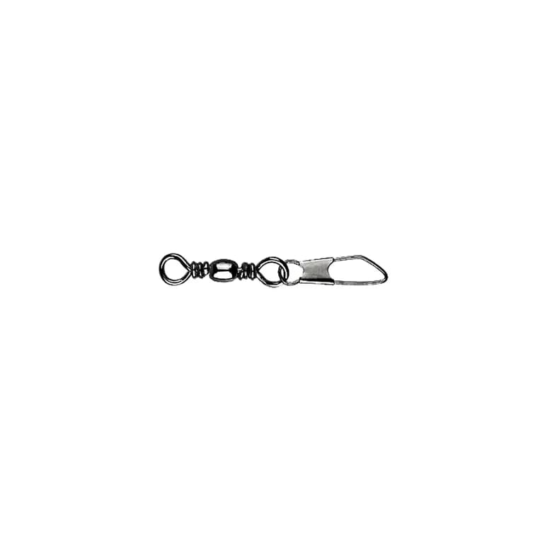 Mustad Barrel Swivel with Safety Snap - Terminal Tackle (Saltwater)
