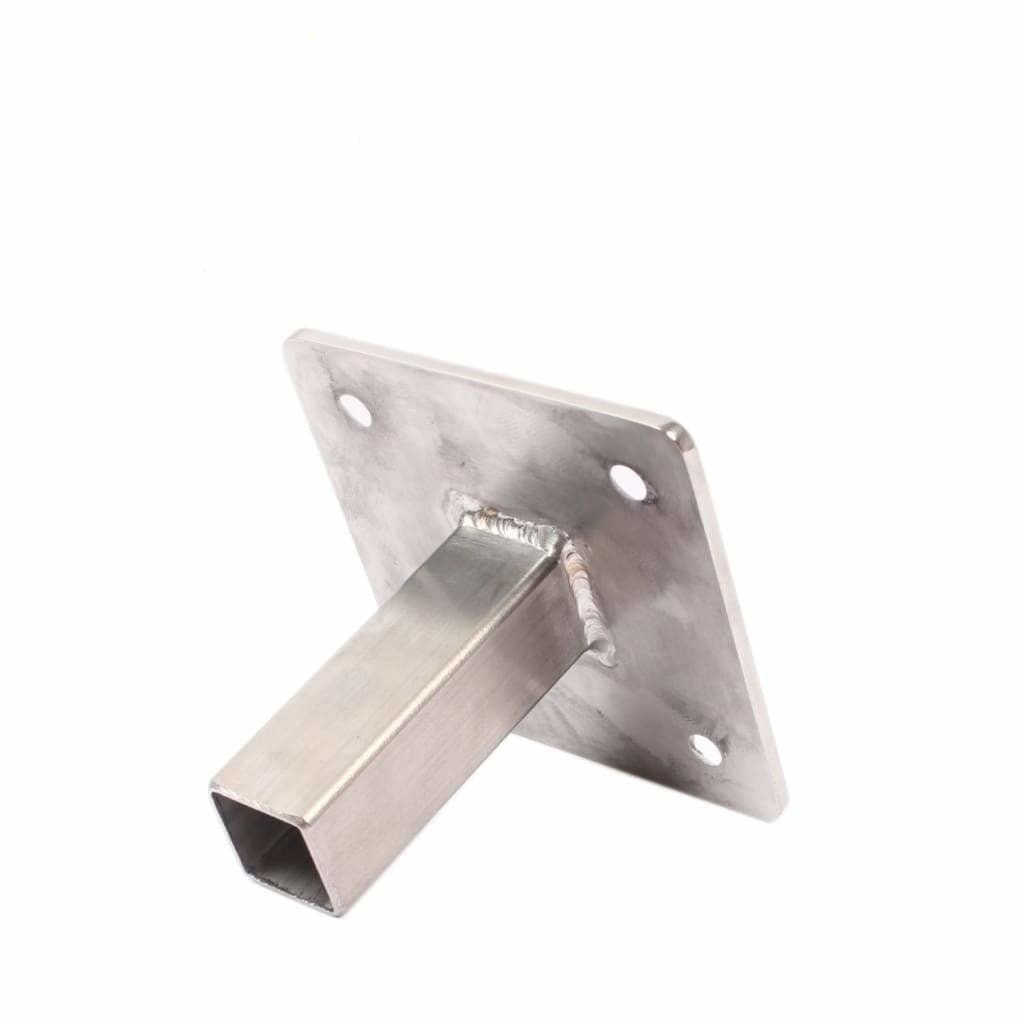 Stainless Steel Short Stick Female Base Square Plate - Rod Holder Accessories (Saltwater)