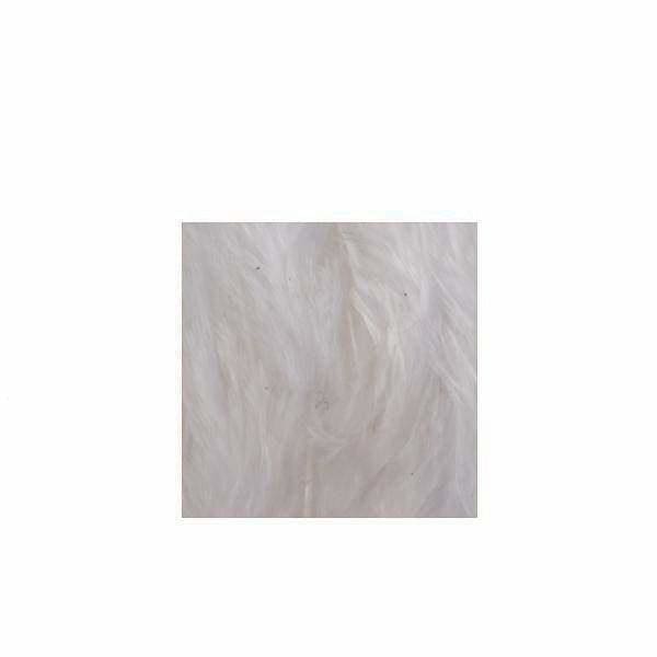 Strung Saddle Hackle - White - Fly Tying (Fly Fishing)