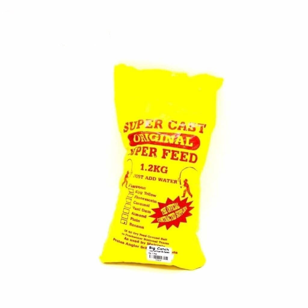 Super Cast Feed Super Mix 1 2kg - Banana - Carp Baits Lures (Freshwater)