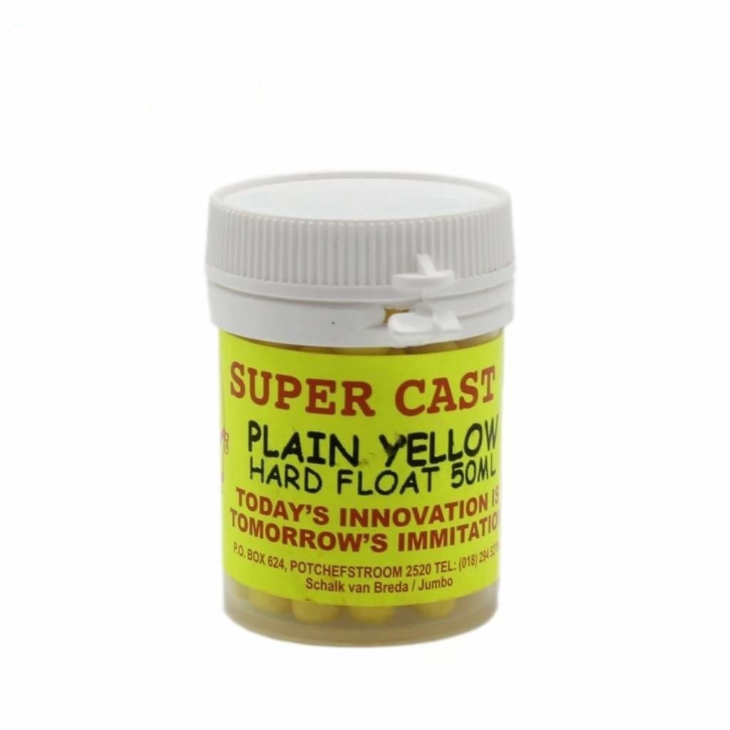 Super Cast Mini Floats - Plain Yellow - Carp Baits Lures (Freshwater)