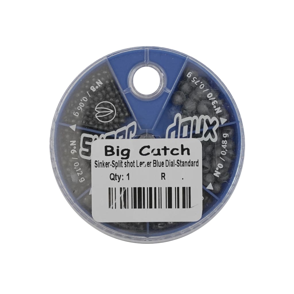 Big Catch Fishing Tackle - Super Doux Split Shot Blue Dial