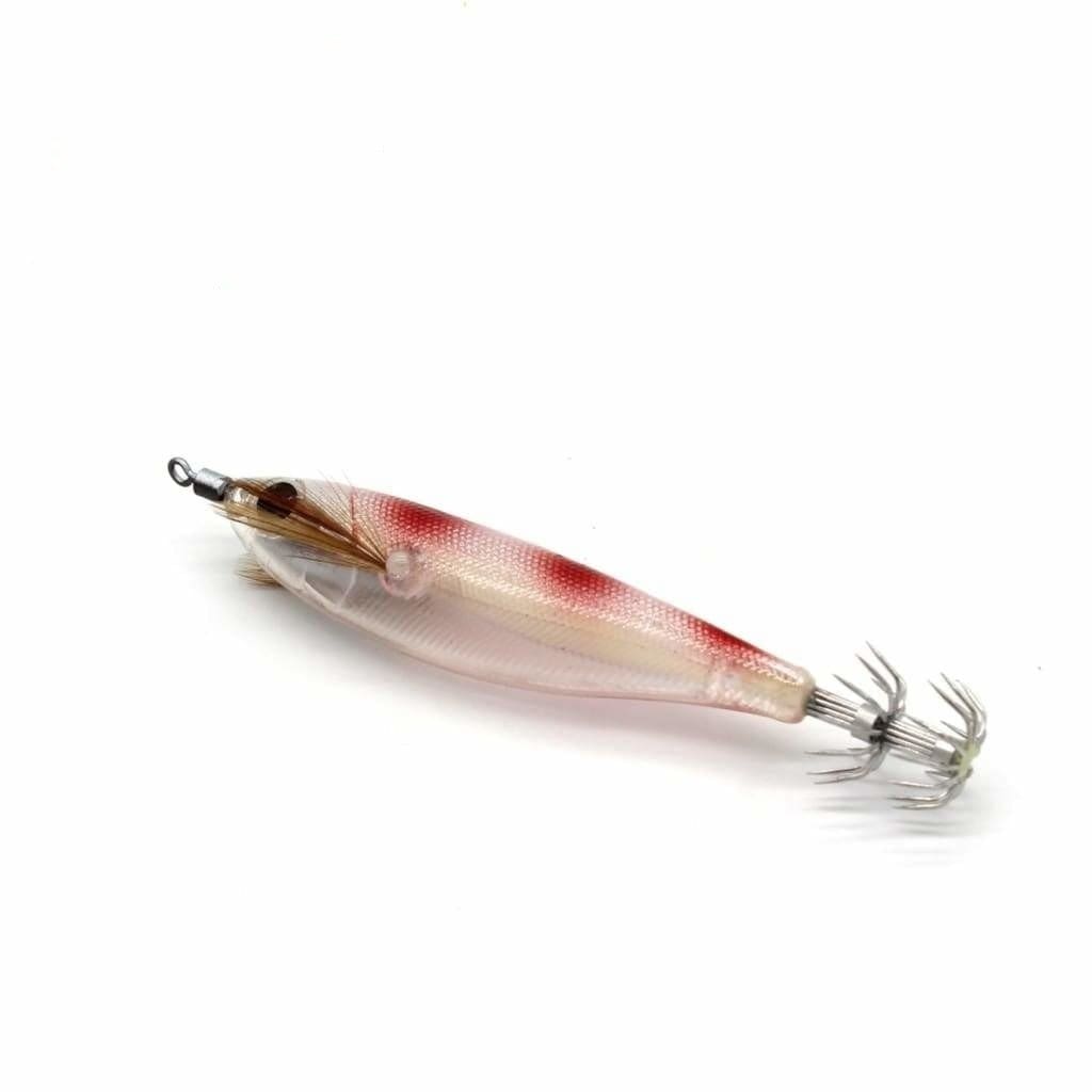 Toto Shaped Chokka Jig - Red Stripe - Jig Lures (Saltwater)
