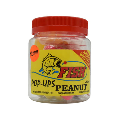 UFish Pop-Ups 12ml - Peanut (Mixed Colours) - Carp Baits Lures (Freshwater)