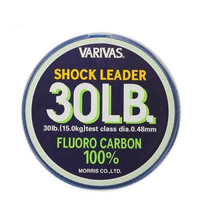 Varivas Fluorocarbon Shock Leader - 30lb - Fluro Leader Line & Leader (Saltwater)