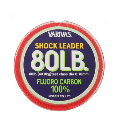 Varivas Fluorocarbon Shock Leader - 80lb - Fluro Leader Line & Leader (Saltwater)