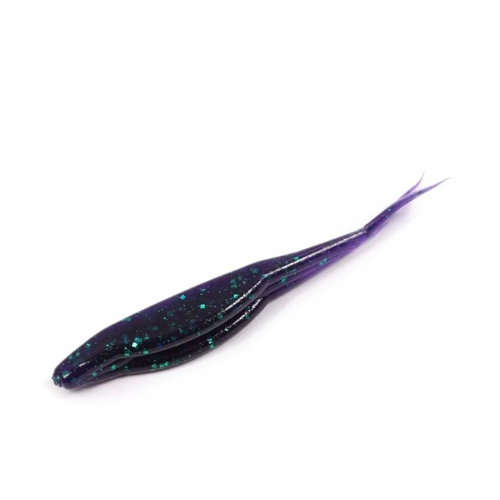 Zoom Super Fluke Jnr - Junebug - Soft Bait Lures (Freshwater)