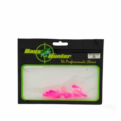 Bass Hunter Teeny Weeny Grub - Pink - Soft Baits Lures (Freshwater)