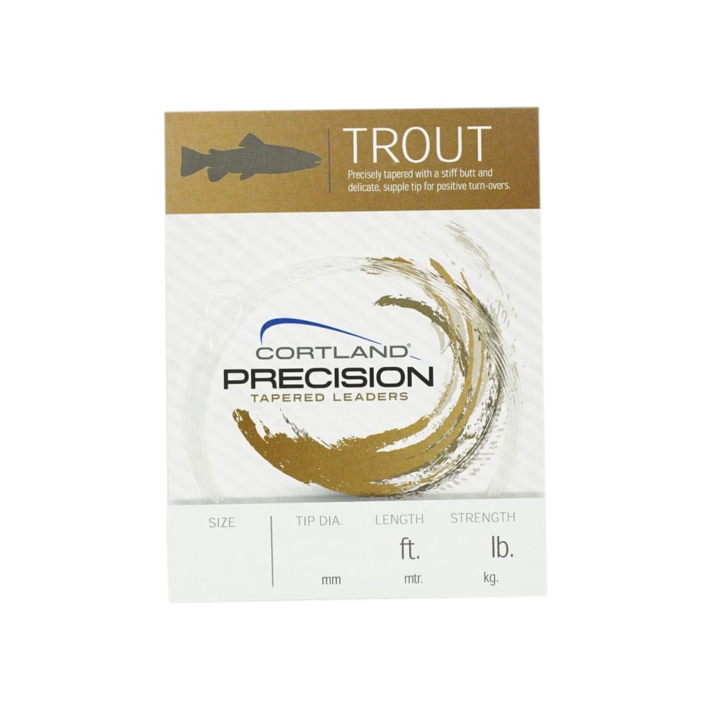 Cortland Precision Tapered Leader 5X - Leaders Tippets & Leaders (Fly Fishing)