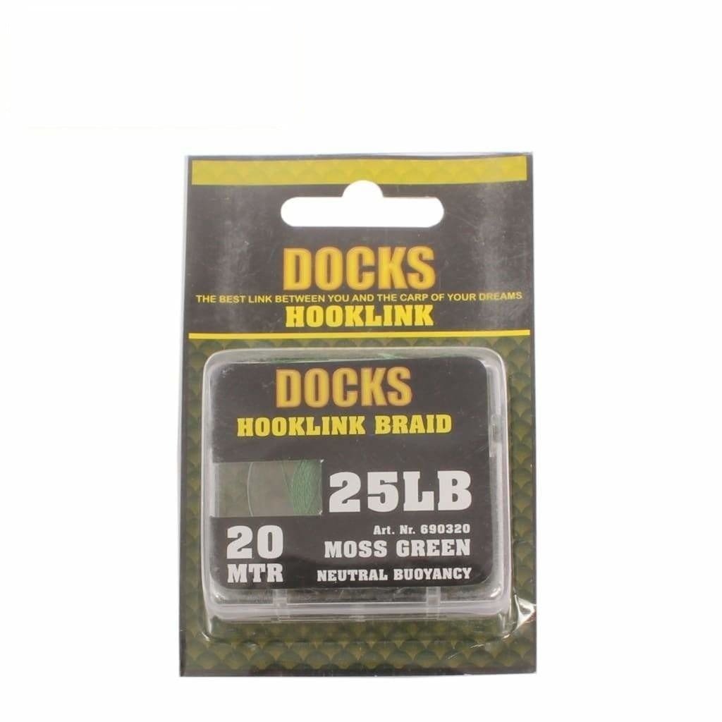 Docks Hooklink Braid - Moss Green - Terminal Tackle (Freshwater)