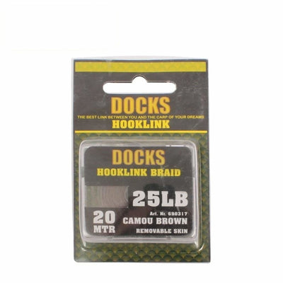 Docks Hooklink Braid - Camou Brown - Terminal Tackle (Freshwater)
