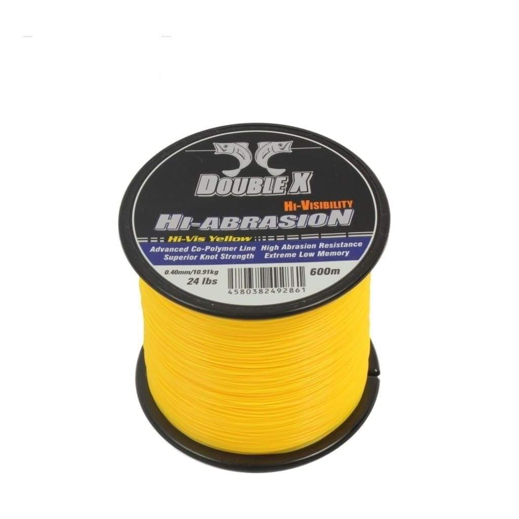 Double-X High Abrasion High Visibility Yellow - Mono Line & Leader (Saltwater)