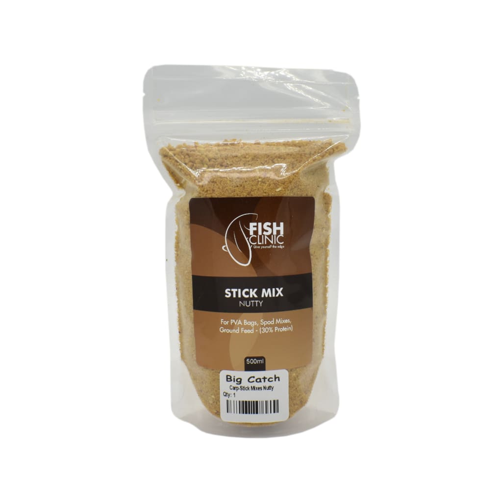 Fish Clinic Stick Mix 500ml - Nutty - Carp Baits (Freshwater)