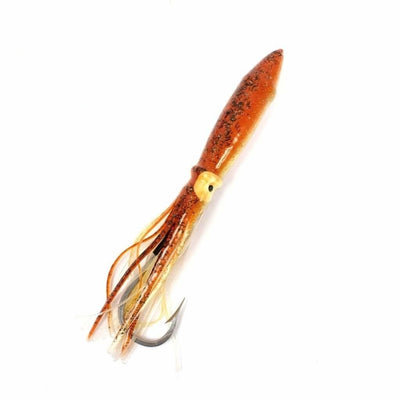 Squid Stinger 12 - Brown Gold and Clear - Soft Baits Trolling Lures (Saltwater)