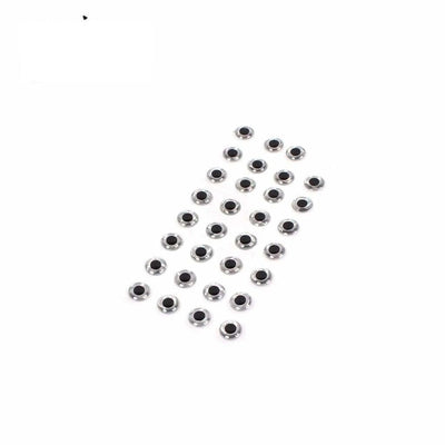 Fly 3D Eyes - 6.4mm / Silver - Beads & Eyes Fly Tying (Fly Fishing)