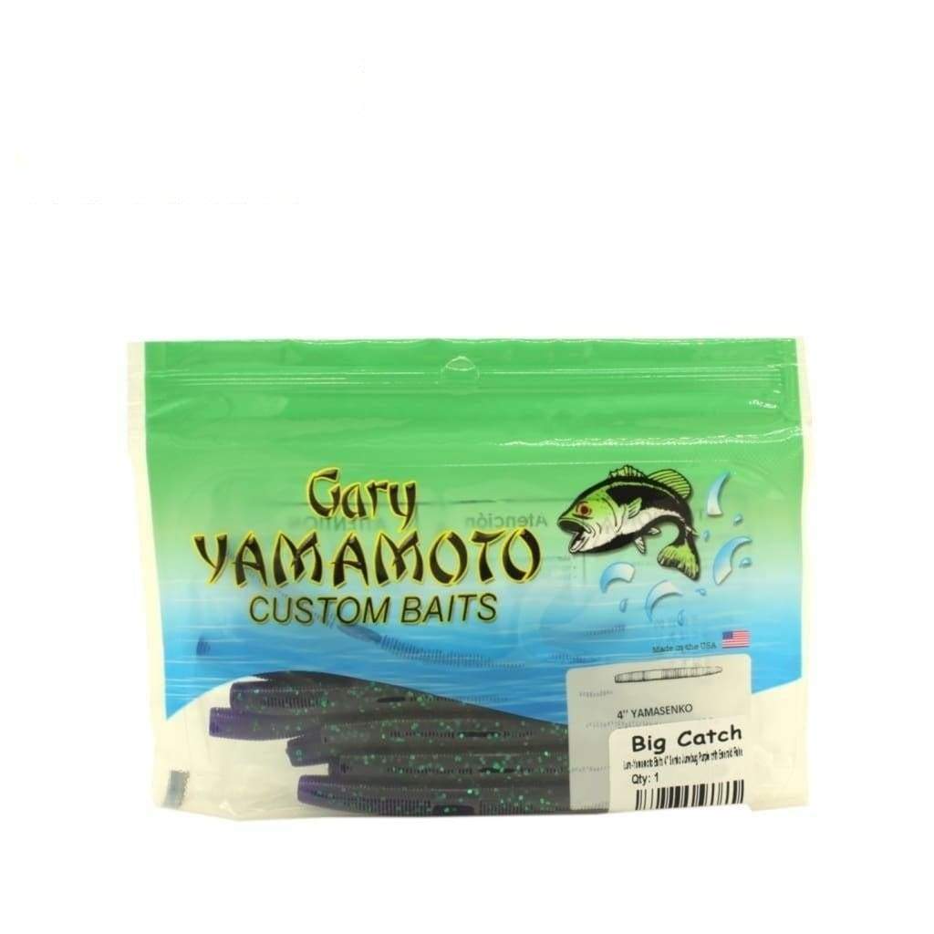 Gary Yamamoto Senko Lure - Purple With Emerald - Soft Bait Lures (Freshwater)