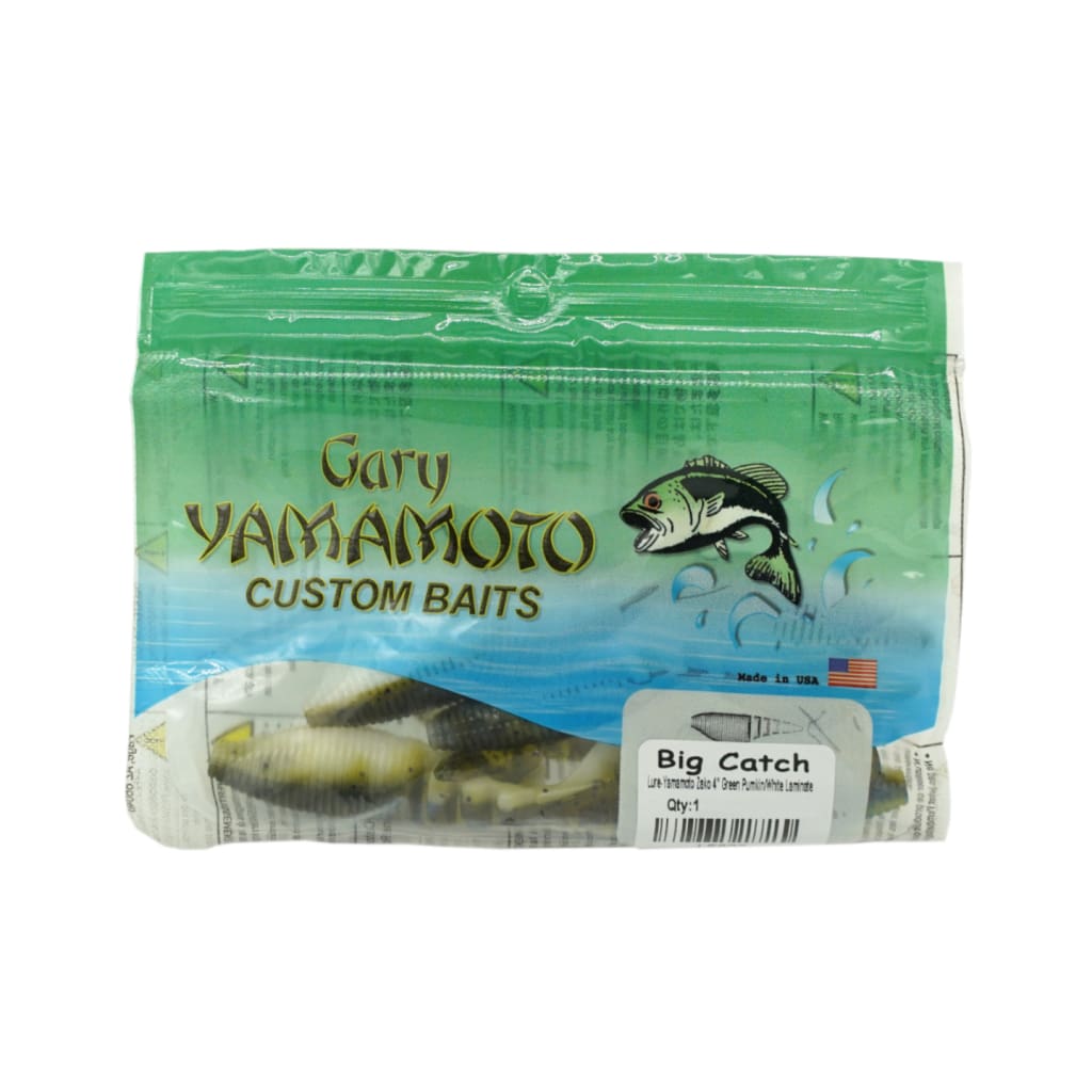 Gary Yamamoto Zako - Green Pumpkin/White Laminate - Soft Bait Lures (Freshwater)