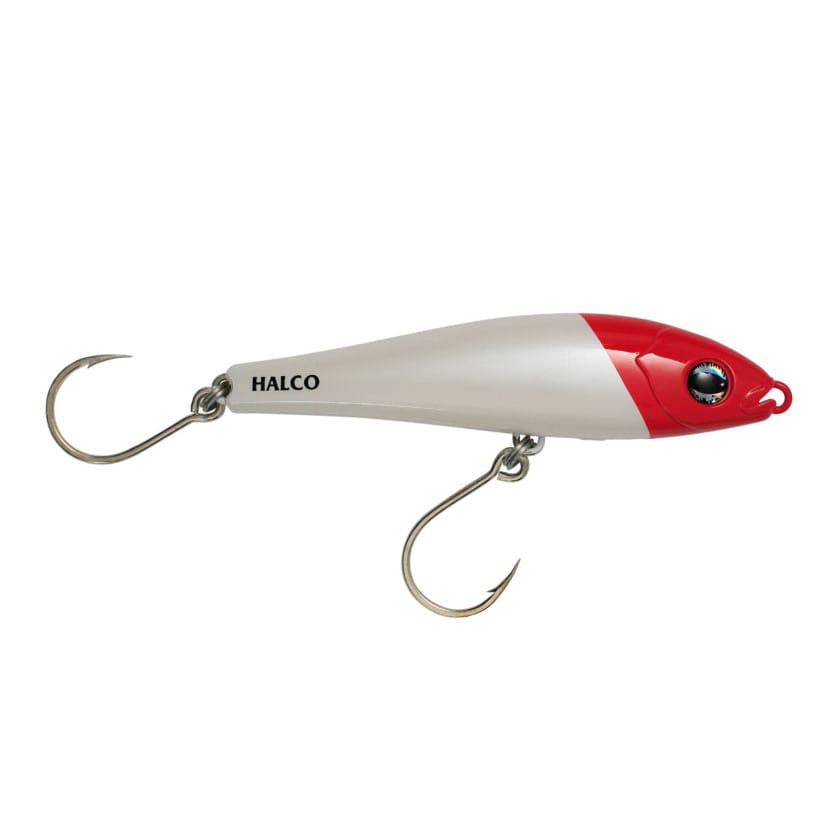 Halco Slidog 150 - White Red Head - Lures (Saltwater)