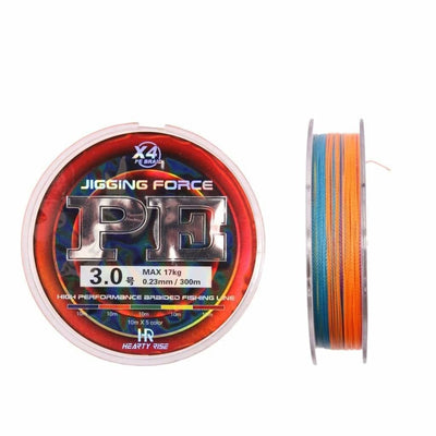 Hearty Rise Jigging Force Braid 4X - 38lb - 0.23mm PE 3 (Max 17kg) - Braided Line Line & Leader (Saltwater)