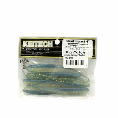 Keitech Shad Impact 4 - Sexy Shad - Soft Baits Lures (Freshwater)