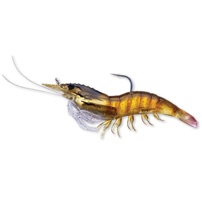 Live Target Rigged Shrimp 3 - Brown - Soft Baits Lures (Saltwater)