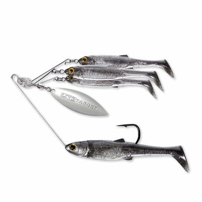 LiveTarget Baitball Spinning Rig - Smoke/Silver - Spinnerbaits & Buzzbaits Lures (Freshwater)