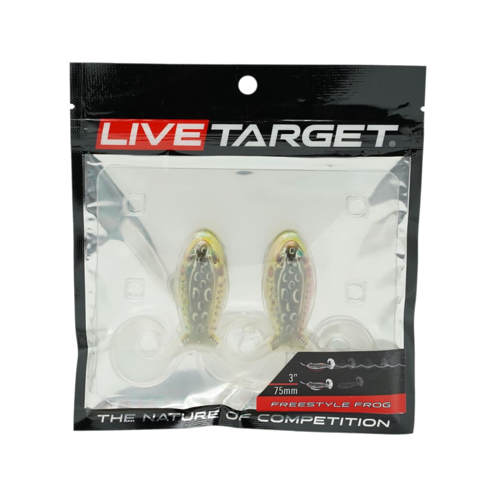 LiveTarget Freestyle Frog - Tan/Brown - Soft Baits Lures (Freshwater)