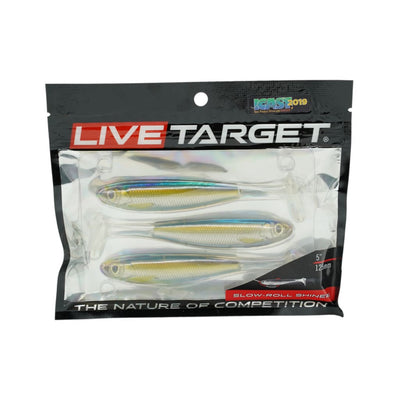 LiveTarget Slow-Roll Shiner - Silver/Brown - Soft Baits Lures (Freshwater)