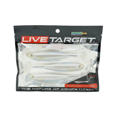 LiveTarget Slow-Roll Shiner - Silver/Pearl - Soft Baits Lures (Freshwater)