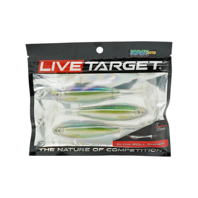 LiveTarget Slow-Roll Shiner - Sliver/Green - Soft Baits Lures (Freshwater)