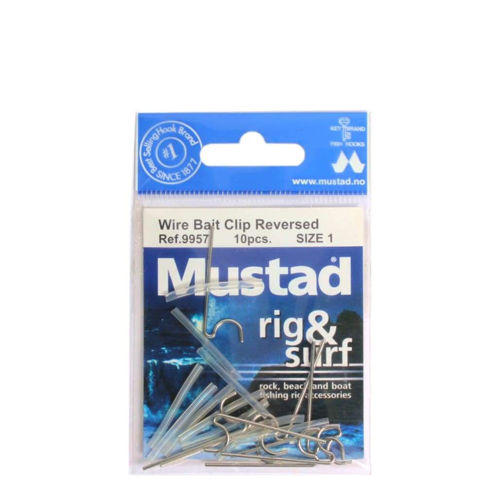 Mustad Wire Bait Clip Reversed - Rigging Terminal Tackle (Saltwater)