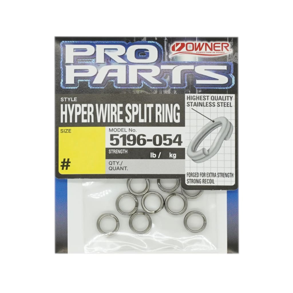 OWNER Hyper Wire Split Ring - Solid & Split Rings Terminal Tackle (Saltwater)