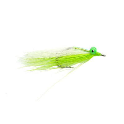 SciFlies Baby Clouser - White Chartreuse - Fresh Dries Flies (Fly Fishing)