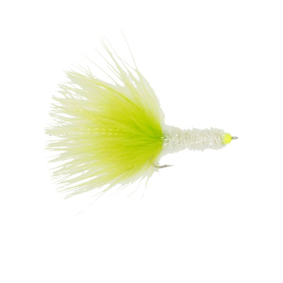 SciFlies Salty Bugger - White Chartreuse - Fresh Dries Flies (Fly Fishing)