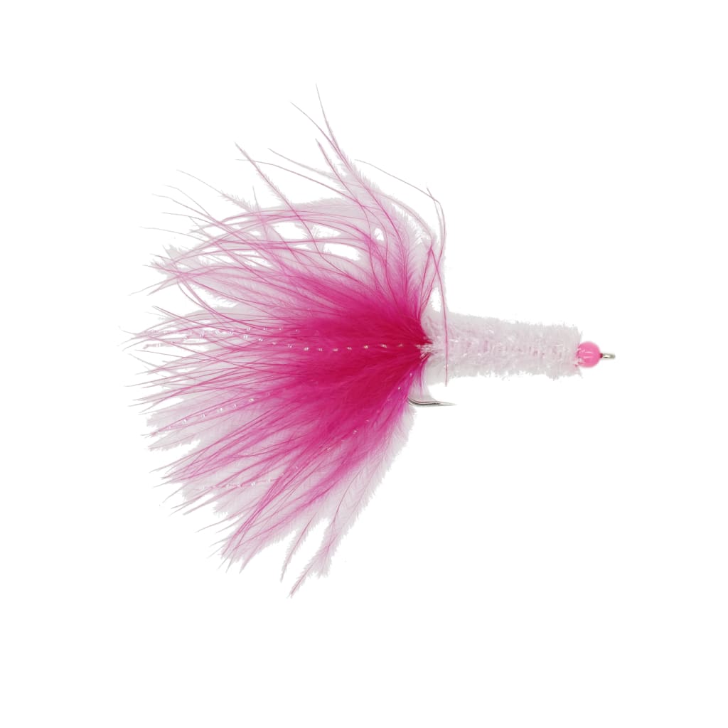SciFlies Salty Bugger - White Pink - Fresh Dries Flies (Fly Fishing)