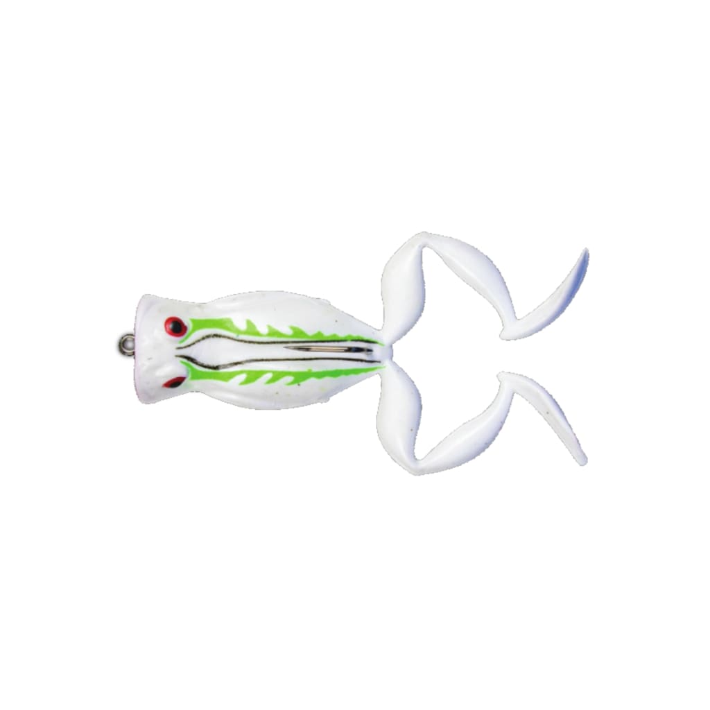Sensation Action Frog - Pearl White - Soft Bait Lures (Freshwater)