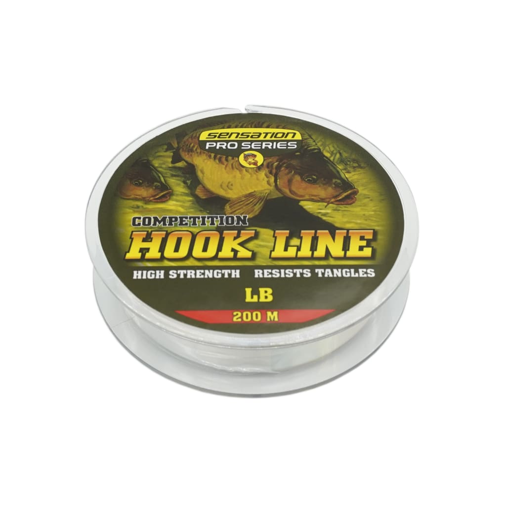 Sensation Pro Series Hook Line 200m - 8lb - 0.22mm Clear - Braided Line Line & Leader (Saltwater)